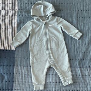 Nike Kids Light Green Hooded Footie